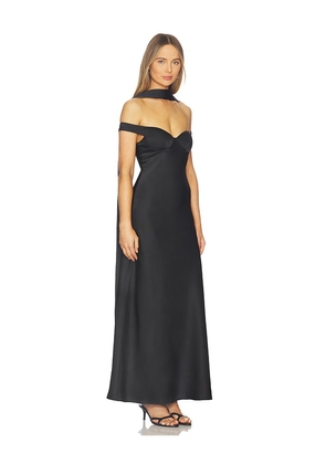 Runaway The Label Raphaella Off Shoulder Maxi Dress in Black. Size S. Also in L, M, XL, XS.