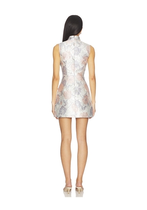 SAU LEE Ines Brocade Mini Dress in Lavender,Blush. Size 10. Also in 2, 00, 0, 4, 12.