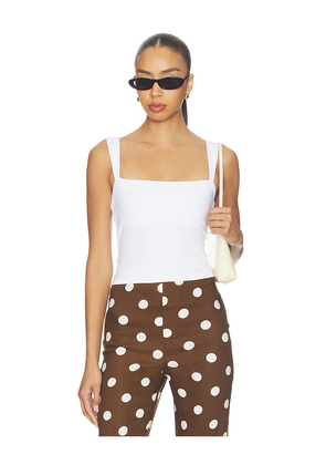 Susana Monaco Angle Strap Top in White. Size XS. Also in S, M, L, XL.