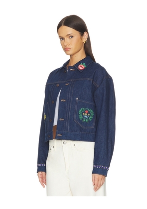 Polo Ralph Lauren Rigid Denim Trucker Jacket in Blue. Size XS. Also in L, M, S, XL.