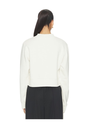 Palm Angels Bear Fitted Crew Sweatshirt in White. Size XS. Also in S, M, L, XL.