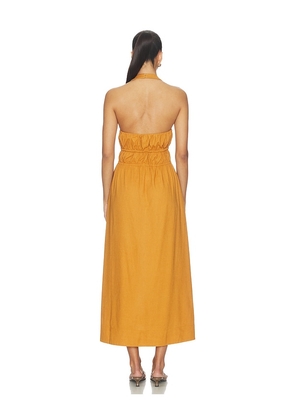 PAIGE Alysha Dress in Rust. Size XXS. Also in L, M, S, XL, XS.