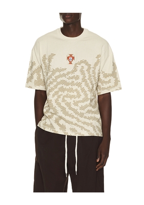 Puma Select x FPF x Salehe Bembury King Tee in Cream. Size XS. Also in S, M, L, XL/1X, XXL/2X.
