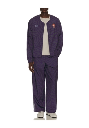 Puma Select x FPF x Salehe Bembury King Track Jacket in Purple. Size XS. Also in S, M, L, XL/1X, XXL/2X.