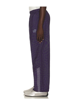 Puma Select x FPF x Salehe Bembury King Track Pants in Purple. Size XS. Also in S, M, L, XL/1X, XXL/2X.