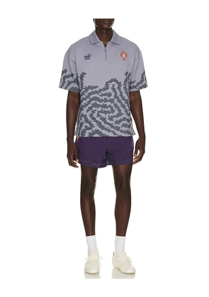 Puma Select x FPF x Salehe Bembury King Polo in Grey. Size XS. Also in S, M, L, XL/1X.