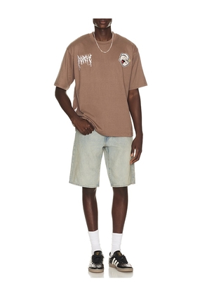 REASON Popeye Tee in Taupe. Size S. Also in M, L, XL/1X.