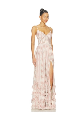 V. Chapman Carmen Maxi Dress in Pink. Size 4. Also in 0, 12, 2, 6, 8.