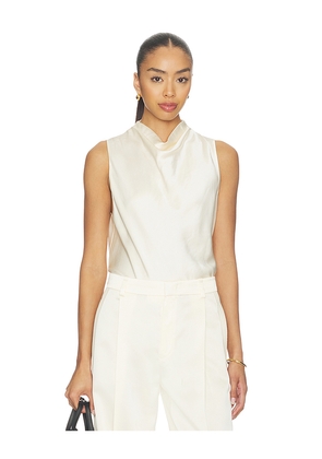 Vince Cropped Cowl Neck Top in Ivory. Size XS. Also in S, M, L.