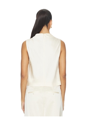 Vince Cropped Cowl Neck Top in Ivory. Size XS. Also in S, M, L.
