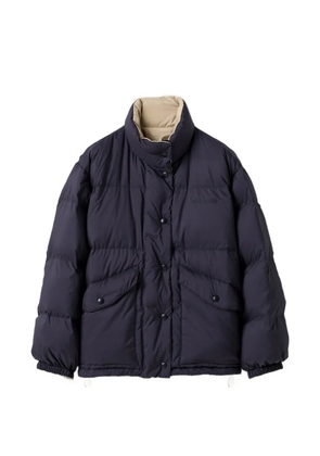 Miu Miu reversible high-neck down jacket - Blue