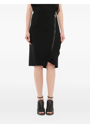 Givenchy asymmetric ruffle trim skirt - Black