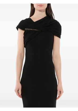 Givenchy asymmetric wrap dress - Black
