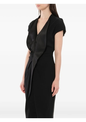 Givenchy Podium gathered layered midi dress - Black