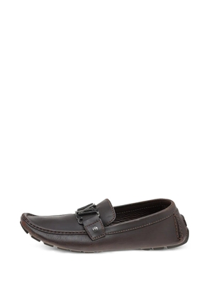 Louis Vuitton Pre-Owned Monte Carlo leather loafers - Brown