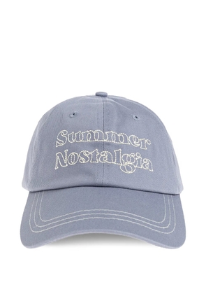 SAMSOE SAMSOE Saprint logo-embroidered baseball cap - Blue