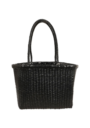 DRAGON DIFFUSION small B Weave leather tote bag - Black