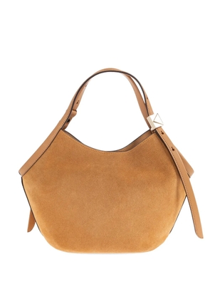 Kate Spade small Deco suede tote bag - Brown