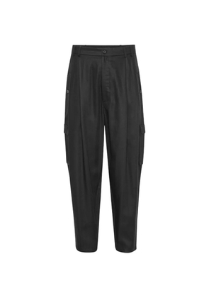 House Of The Very Islands Nathan pleated cargo pants - Black