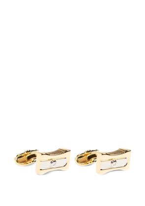 Paul Smith pencil-sharpener-motif cufflinks - Gold