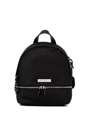 Karl Lagerfeld logo-plaque backpack - Black