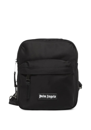 Palm Angels logo-patch crossbody bag - Black