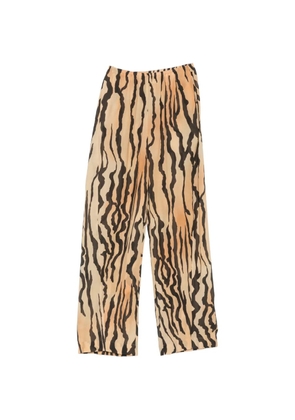 Nanushka Zoela tiger-print wide-leg trousers - Orange