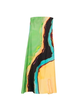 Christopher Esber Aura strapless maxi dress - Orange