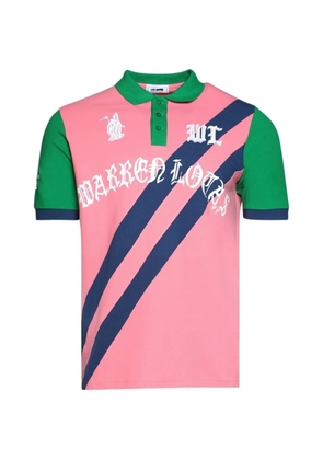 Warren Lotas Reaper Academy logo-embroidered polo shirt - Pink