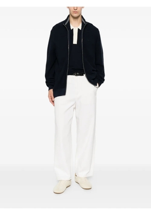 Gant textured zip-up sweater - Blue
