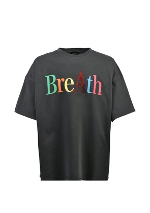 BREATH logo-print T-shirt - Black
