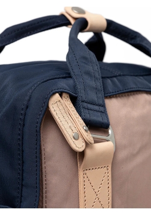 Doughnut Macaroon leather-trim buckled backpack - Blue