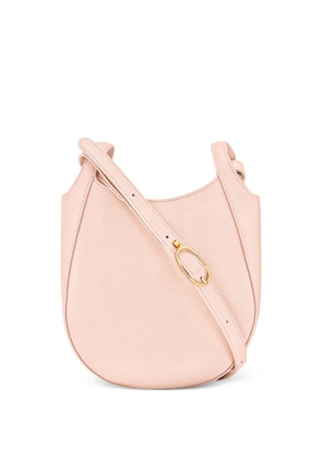 Longchamp Le Foulonné S grained-leather shoulder bag - Pink