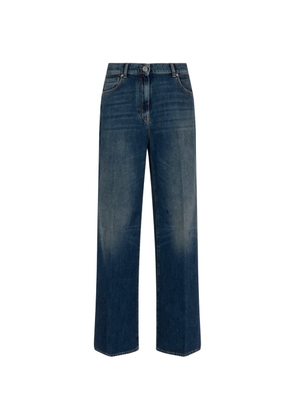 Peserico faded straight-leg jeans - Blue