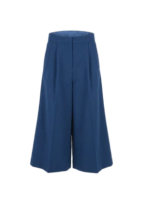 Marni Gaucho pleated wide-leg trousers - Blue