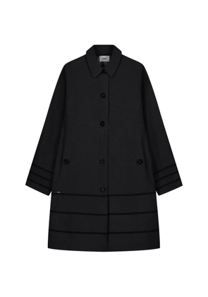 Coperni tonal stripes tailored coat - Black