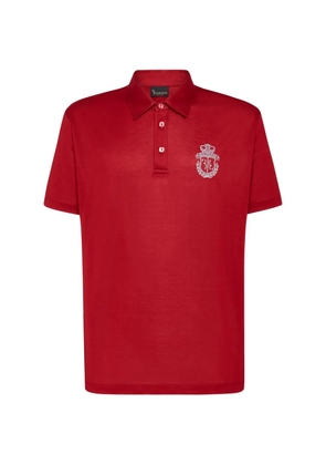 Billionaire Crest-embroidered polo shirt