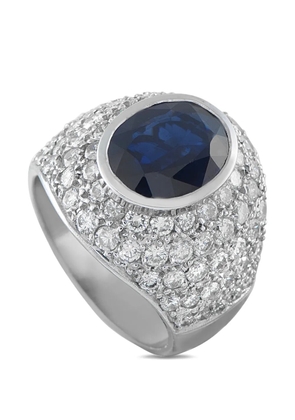 LB Exclusive sapphire and diamond ring - Silver