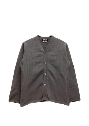 Comme des Garçons Homme Deux zip-detail button-up cardigan - Blue