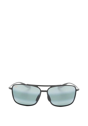 Maui Jim double-bridge rectangle-frame sunglasses - Black