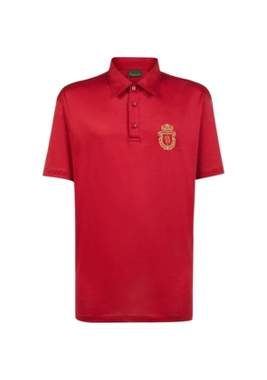 Billionaire Crest-embroidered polo shirt