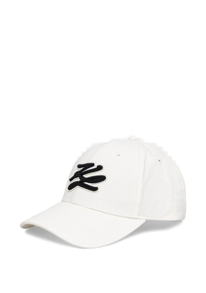 Karl Lagerfeld logo-patch baseball cap - White