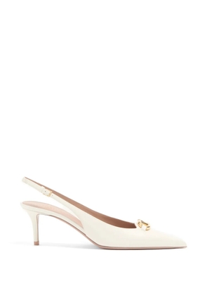 Valentino Garavani VLogoThe Bold Edition slingback pumps in calfskin 60mm - White