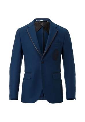 Billionaire Ervin elbow-patch blazer - Blue