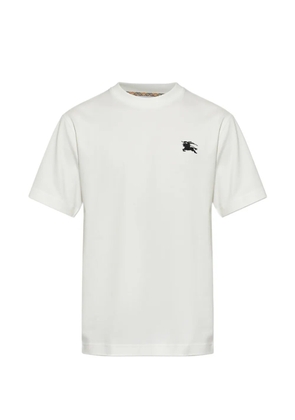 Burberry logo-embroidered T-shirt - White