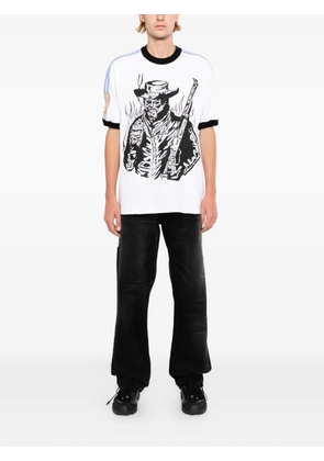 Warren Lotas graphic-print ringer T-shirt - White