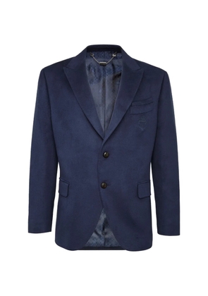 Billionaire Crest single-breasted blazer - Blue