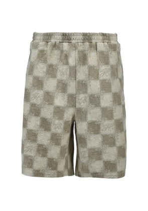 BREATH checkerboard-pattern terry-cloth shorts - Neutrals