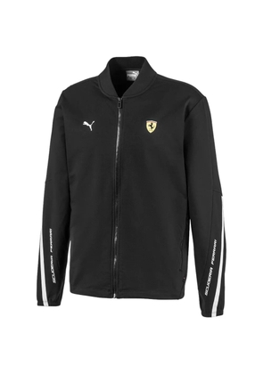 PUMA x Scuderia Ferrari logo-patch zipped sweatshirt - Black