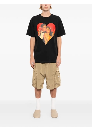 Melt graphic-print T-shirt - Black